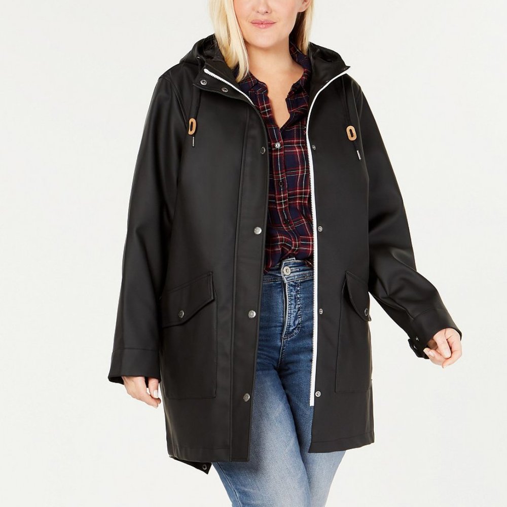 Levi’s | Rubberized Hooded Rain Coat